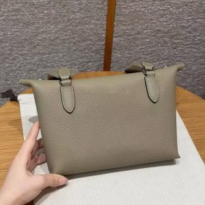 Alternative view of Hermes Videpoches Bag Handmade In Togo Calfskin Leather Silver Hardware 8Q Beige Marfa