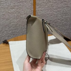 Hermes Videpoches Bag Handmade In Togo Calfskin Leather Silver Hardware 8Q Beige Marfa - Image 19