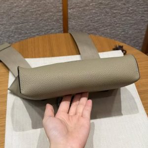 Hermes Videpoches Bag Handmade In Togo Calfskin Leather Silver Hardware 8Q Beige Marfa - Image 18