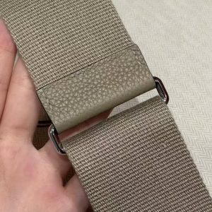 Hermes Videpoches Bag Handmade In Togo Calfskin Leather Silver Hardware 8Q Beige Marfa - Image 6