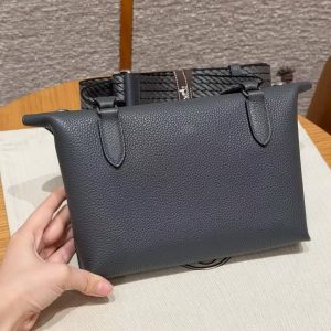 Alternative view of Hermes Videpoches Bag Handmade In Togo Calfskin Leather Silver Hardware H0 Girs Misty H087987CKH0