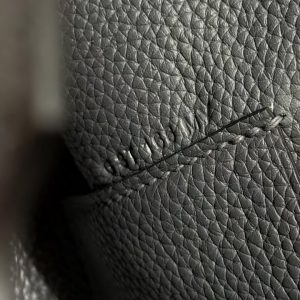 Hermes Videpoches Bag Handmade In Togo Calfskin Leather Silver Hardware H0 Girs Misty H087987CKH0 - Image 16