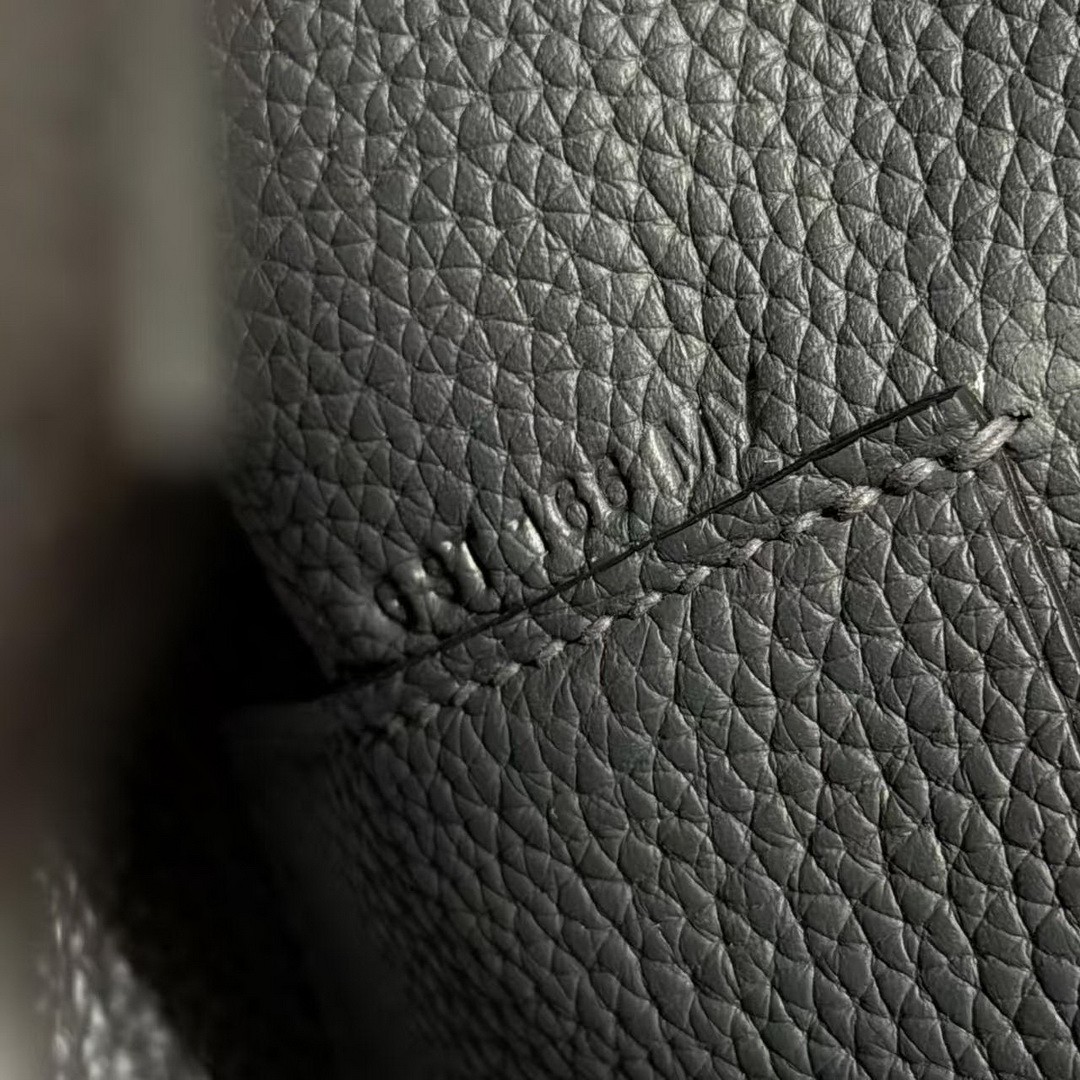 Hermes Videpoches Bag Handmade In Togo Calfskin Leather Silver Hardware H0 Girs Misty H087987CKH0 - Image 16