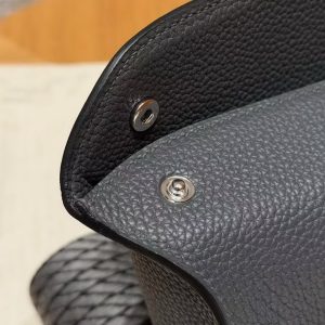 Hermes Videpoches Bag Handmade In Togo Calfskin Leather Silver Hardware H0 Girs Misty H087987CKH0 - Image 13