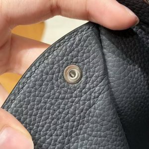 Hermes Videpoches Bag Handmade In Togo Calfskin Leather Silver Hardware H0 Girs Misty H087987CKH0 - Image 11