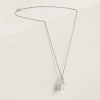 Hermes Amulettes Constance Pendant Necklace White Gold With Diamonds H121316B 00