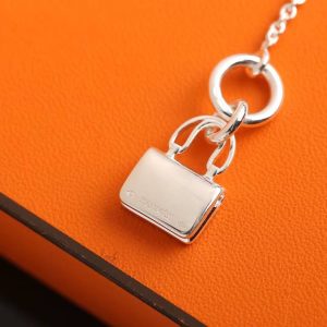 Hermes Amulettes Constance Pendant Necklace in Sterling Silver H121324B 00 - Image 4