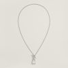 Hermes Amulettes Constance Pendant Necklace in Sterling Silver H121324B 00