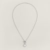Hermes Amulettes Hermès Ex-Libris Pendant Necklace in Sterling Silver H104143B 00