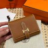 Hermes Bearn Wallet Handmade In Epsom Calfskin Leather Gold Hardware ck37 Gold