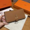 Hermes Bearn Wallet With Gusset Handmade In Epsom Calfskin Leather Gold Hardware 37 Gold