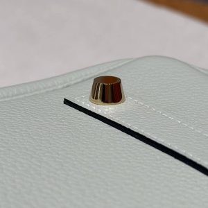 Hermes Birkin 35 Bag Handmade In Togo Calfskin Leather Gold Hardware 0W Girs Neve 09 Mauve Pale - Image 3
