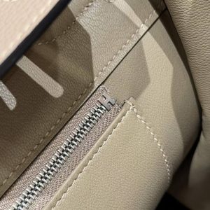 Hermes Birkin 35 Bag Handmade In Togo Calfskin Leather Silver Hardware 81 Gris Tourterlle - Image 10