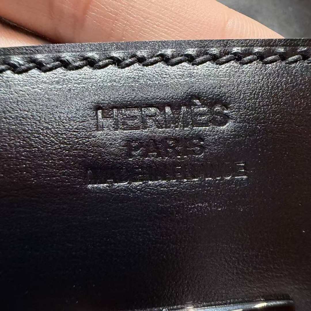 Hermes Birkin 35 Bag Handmade In Box Calfskin Leather Black Hardware 89 Noir - Image 15