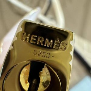 Hermes Birkin Touch 35 Bag Handmade In Togo Calfskin Leather And Matte Alligator Leather Gold Hardware 0M Chai - Image 6