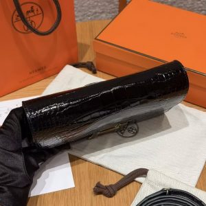 Hermes Constance To Go Wallet Handmade In Bright faced Alligator Leather from Mississippi Enamel Fittings Hardware 89 Nior - Image 16