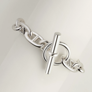 Hermes Chaine D'ancre Bracelet Sterling Silver H101672B 00010