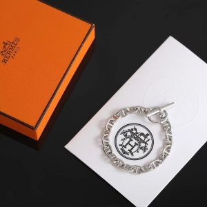 Alternative view of Hermes Chaine D'ancre Bracelet Sterling Silver H101672B 00010