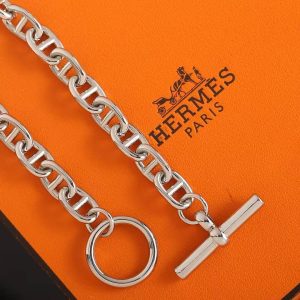 Hermes Chaine D'ancre Bracelet Sterling Silver H101672B 00010 - Image 8