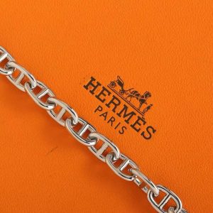 Hermes Chaine D'ancre Bracelet Sterling Silver H101672B 00010 - Image 7