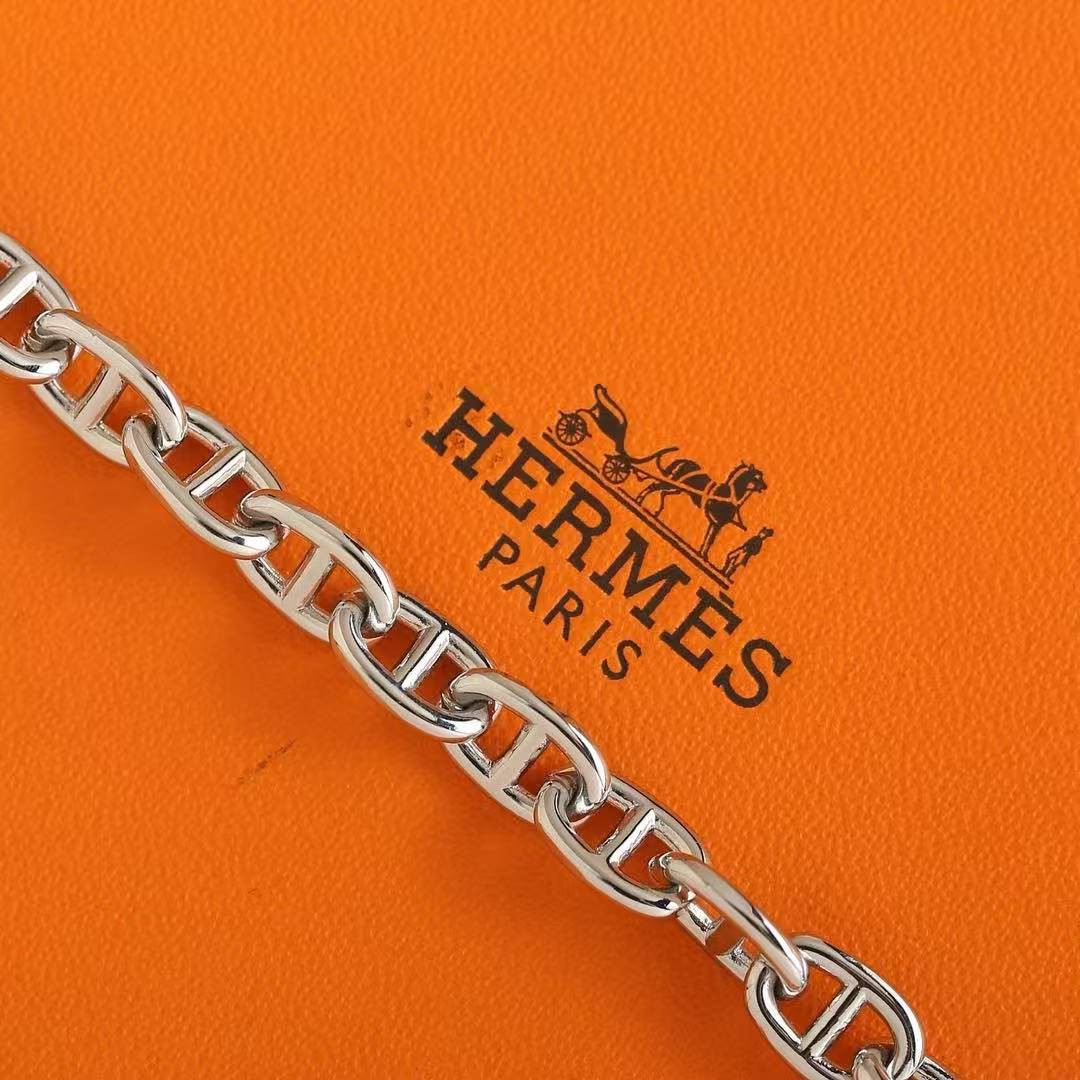 Hermes Chaine D'ancre Bracelet Sterling Silver H101672B 00010 - Image 7