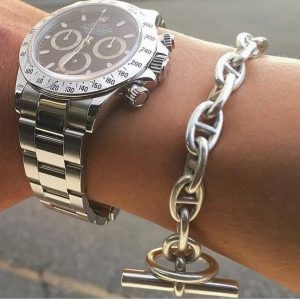 Hermes Chaine D'ancre Bracelet Sterling Silver H101672B 00010 - Image 4