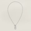 Hermes Chaine D'ancre Pendant Necklace Sterling Silver H104141B 00
