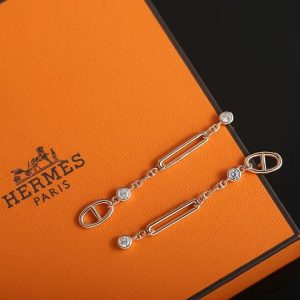 Hermes Chaine d'ancre Chaos Earrings Rose Gold H222519B 00 - Image 7