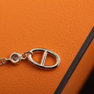 Hermes Chaine d'ancre Chaos Earrings Rose Gold H222519B 00 - Image 5