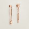 Hermes Chaine d'ancre Chaos Earrings Rose Gold H222519B 00