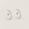 Hermes Chaine d'ancre Enchainee Ear Climber Earrings Sterling Silver H122506B 00