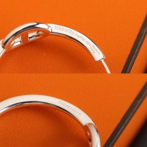 Hermes Chaine d'ancre Enchainee Earrings Sterling Silver H109510B 00 - Image 6