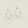 Hermes Chaine d'ancre Enchainee Earrings Sterling Silver H109510B 00
