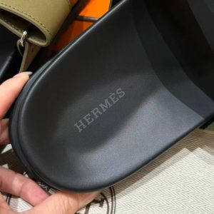 Hermes Chypre Sandal Men Techno-sandal Calfskin Army Green - Image 10