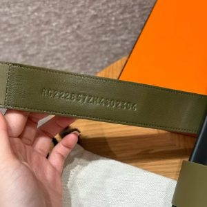 Hermes Chypre Sandal Men Techno-sandal Calfskin Army Green - Image 5
