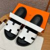 Hermes Chypre Sandal Men Techno-sandal Calfskin Blanc