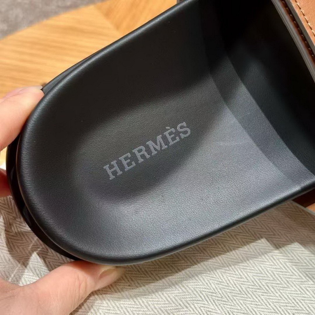 Hermes Chypre Sandal Men Techno-sandal Calfskin Naturel H222000ZH43390 - Image 12