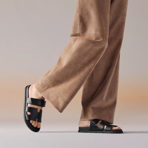 Hermes Chypre Sandal Men Techno-sandal Calfskin Noir H222000ZH01390 - Image 3
