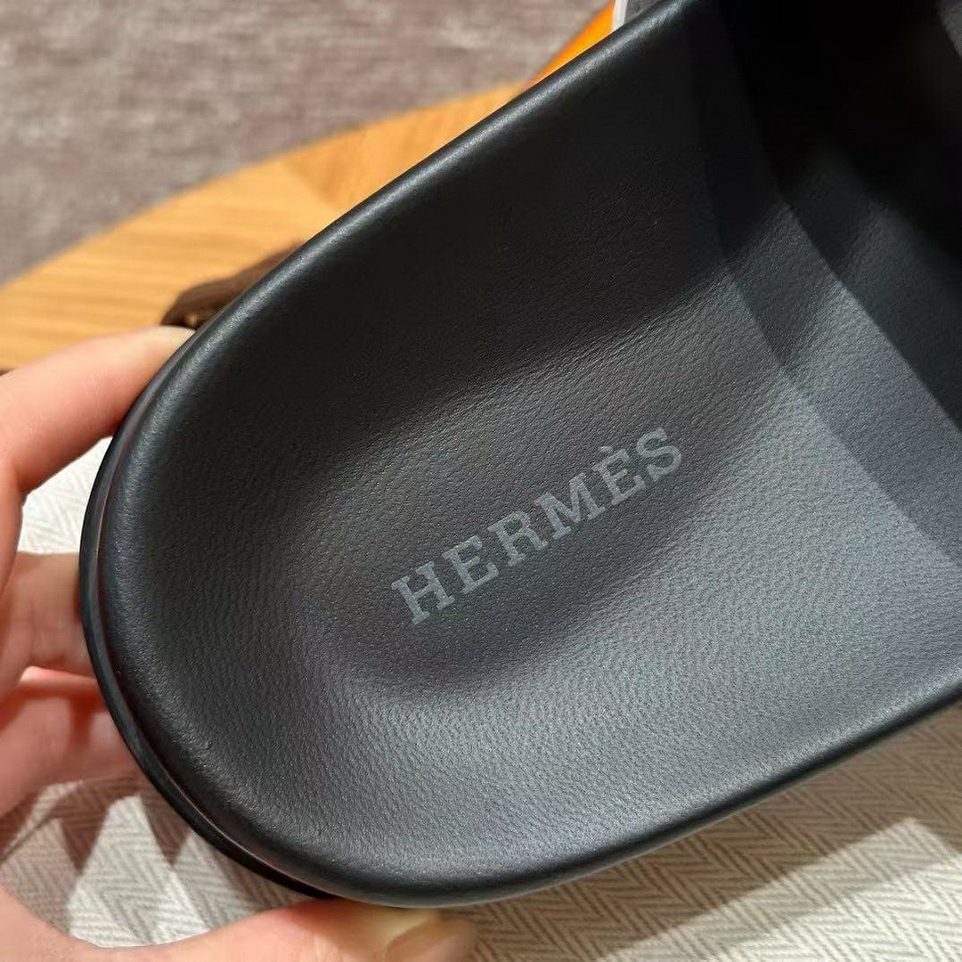 Hermes Chypre Sandal Men Techno-sandal Epsom Calfskin Blanc - Image 8