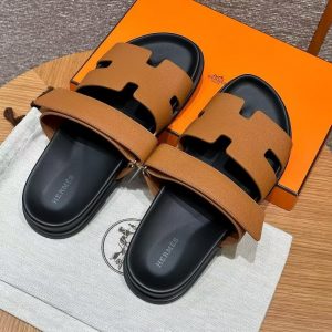 Alternative view of Hermes Chypre Sandal Men Techno-sandal Epsom Calfskin Gold