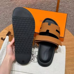 Hermes Chypre Sandal Men Techno-sandal Epsom Calfskin Gold - Image 9