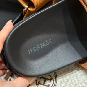 Hermes Chypre Sandal Men Techno-sandal Epsom Calfskin Gold - Image 7