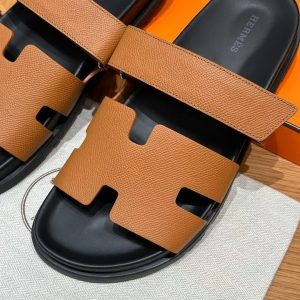 Hermes Chypre Sandal Men Techno-sandal Epsom Calfskin Gold - Image 6