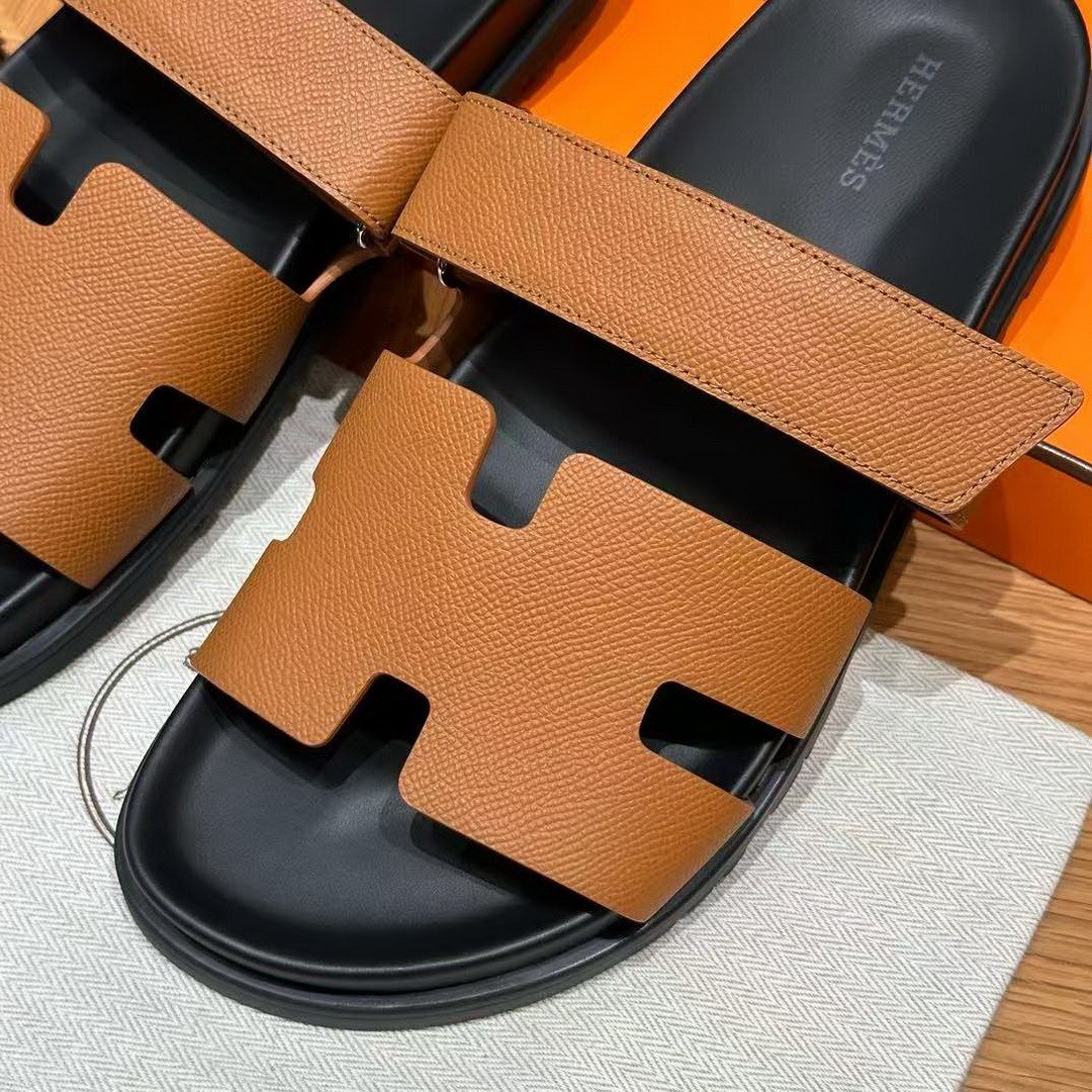 Hermes Chypre Sandal Men Techno-sandal Epsom Calfskin Gold - Image 6