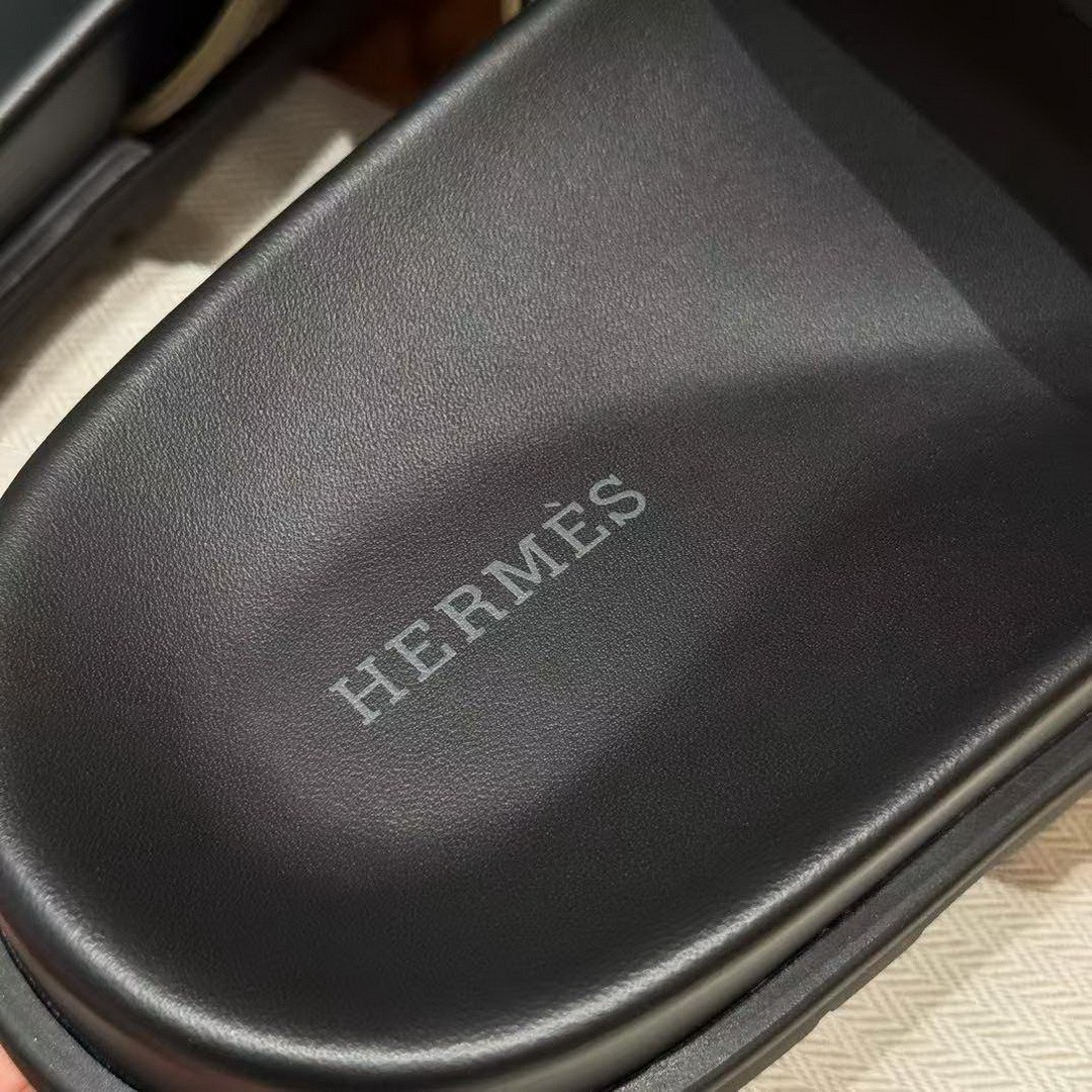 Hermes Chypre Sandal Men Techno-sandal Matte Mississippiensis Alligator Etoupe - Image 9