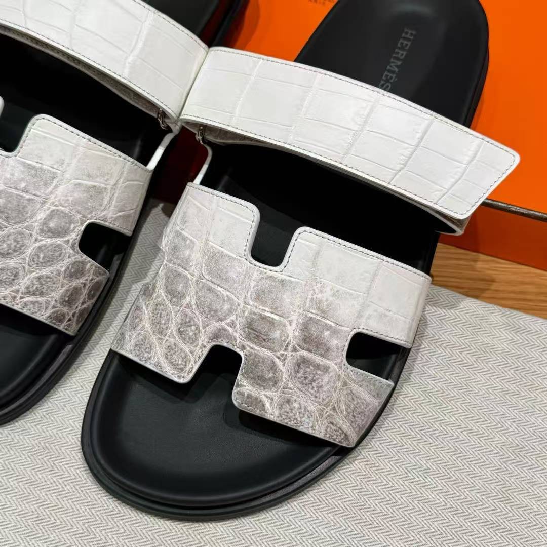 Hermes Chypre Sandal Men Techno-sandal Matte Mississippiensis Alligator Himalaya - Image 10