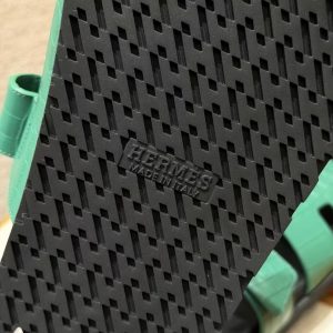 Hermes Chypre Sandal Men Techno-sandal Matte Mississippiensis Alligator Malachite - Image 10