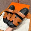 Hermes Chypre Sandal Men Techno-sandal Matte Mississippiensis Alligator Naturel
