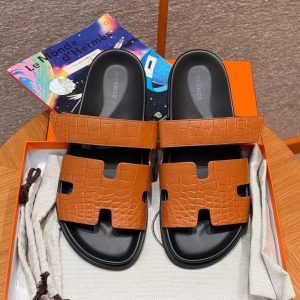 Hermes Chypre Sandal Men Techno-sandal Matte Mississippiensis Alligator Naturel - Image 3