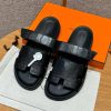 Hermes Chypre Sandal Men Techno-sandal Matte Mississippiensis Alligator Nior